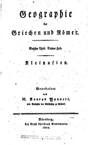 Geographie Der Griechen And Romer;