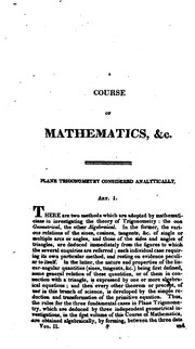 A Course Of Mathematics. In Two Volumes. For The Use Of Academies, As Well As Private Tuition