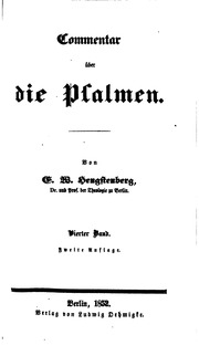 Commentar über die Psalmen