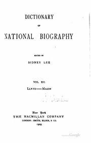 The Dictionary Of National Biography