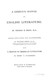 A Complete Manual Of English Literature