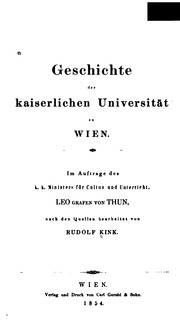 Geschichte der kaiserlichen Universität zu Wien