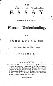 An Essay Concerning Human Understanding.: In Four Books.