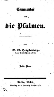 Commentar über die Psalmen
