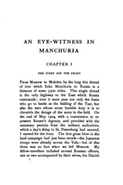 An Eye-witness In Manchuria