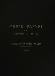 Greek Papyri In The British Museum ..