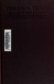 Foreign Trade Markets And Methods