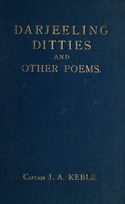 Darjeeling Ditties And Other Poems; A Souvenir