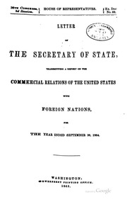 Commercial Relations Of The United States With Foreign Countries