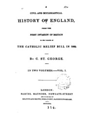 تاريخ مدني وكنسي لإنجلترا حتى عام 1829