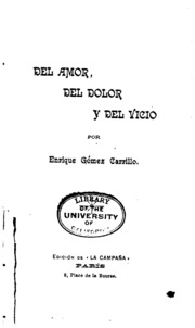 Del amor, del dolor y del vicio