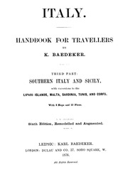 Italy : Handbook For Travellers
