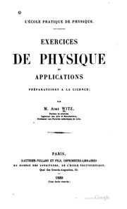 Exercices de physique et applications préparatoires à la licence