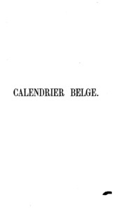 Calendrier belge, fêtes, usages, croyances et pratiques populaires