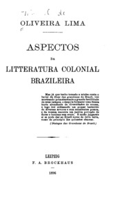Aspectos Da Litteratura Colonial Brazleira