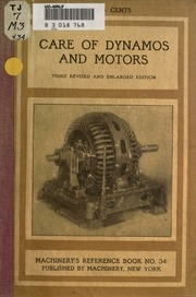 Care And Repair Of Dynamos And Motors ..