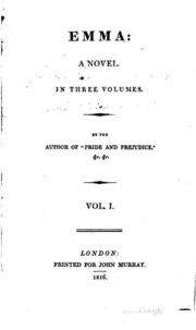 Emma: A Novel. In Three Volumes