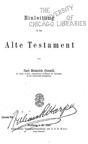 Einleitung In Das Alte Testament