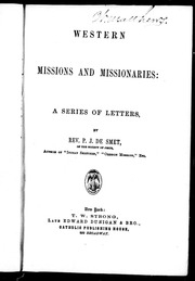 Western Missions And Missionaries : A Series Of Letters