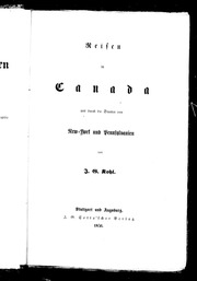 Reisen In Canada Und Durch Die Staaten Von New-york Und Pennsylvanien