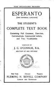 الاسبرانتو (اللغة العالمية): كتاب الطالب الكامل ...