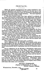 The American Ephemeris And Nautical Almanac