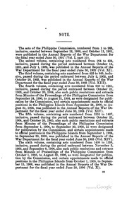 Acts Of The Philippine Commission, No.1-1800