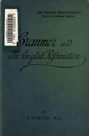 Cranmer And The Reformation In England
