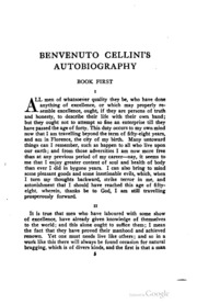 السيرة الذاتية لـ Benvenuto Cellini
