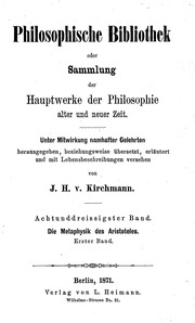 Die Metaphysik Des Aristoteles