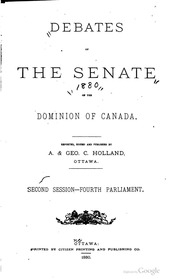 Debates of the Senate. Débats du Sénat