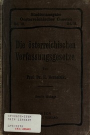 Die Osterreichischen Erfassungsgesetze, Mit Erlauterungen