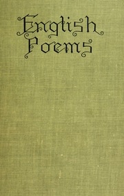 English Poems;