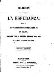 Coleccion de los artículos de La Esperanza, sobre la historia del reinado de Carlos III en España