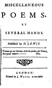 Miscellaneous Poems