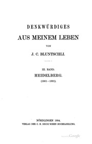 Denkwürdiges aus meinem Leben