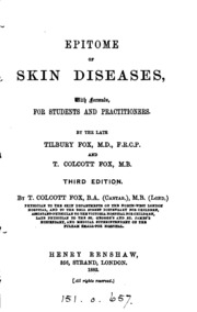 مثال للأمراض الجلدية ، بواسطة T. and TC Fox