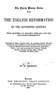 الإصلاح الإنجليزي في القرن السادس عشر ، مع فصول عن إنجلترا الرهبانية ، و ...