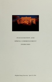 Commencement Exercise Programs, 1996-