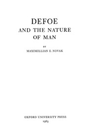 Defoe And The Nature Of Man