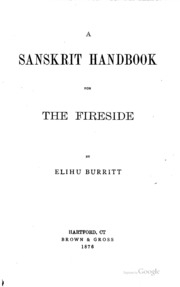 A Sanskrit Handbook For The Fireside