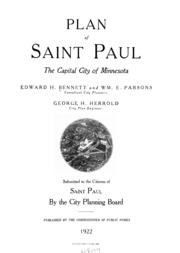 Plan Of Saint Paul, The Capital City Of Minnesota