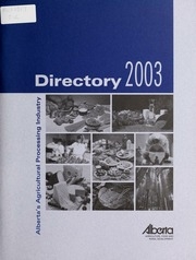 Alberta's Agricultural Processing Industry Directory