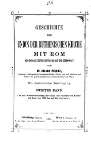 Geschichte Der Union Der Ruthenischen Kirche Mit Rom;