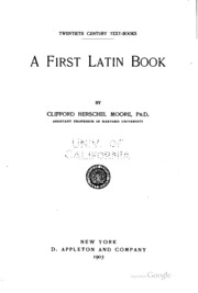 أول كتاب لاتيني