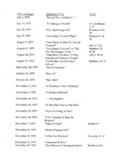 Sermons Preached By The Rev. Raymond Shaheen, D.d. 1975
