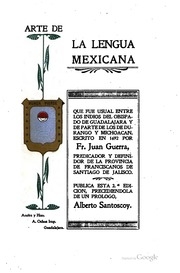 Arte de la lengua mexicana