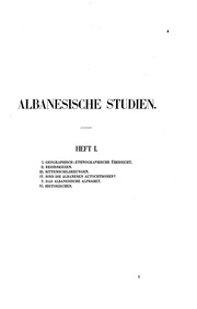Albanesische Studien