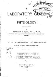 A Laboratory Guide In Physiology