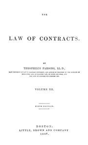 The Law Of Contracts